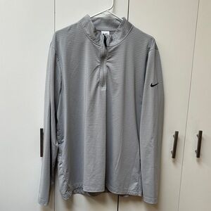 Nike Light Gray Quarter-Zip Top